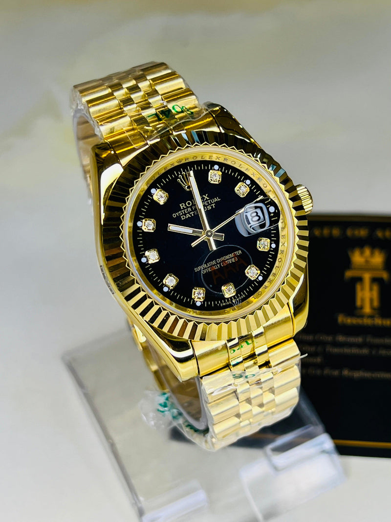 Rolex datejust premium hight quality watch with laxuary chain