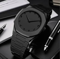 ✨ Arabic Black Aura Watch | Stylish Luxury Timepiece for Men