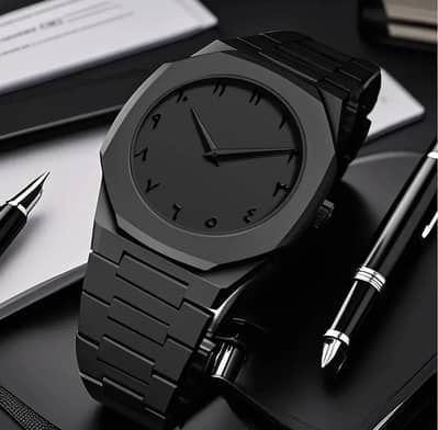 ✨ Arabic Black Aura Watch | Stylish Luxury Timepiece for Men