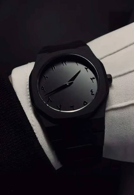 ✨ Arabic Black Aura Watch | Stylish Luxury Timepiece for Men