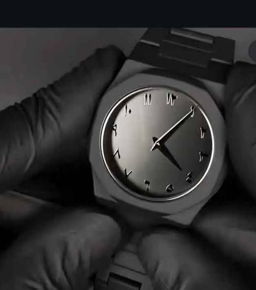 ✨ Arabic Black Aura Watch | Stylish Luxury Timepiece for Men